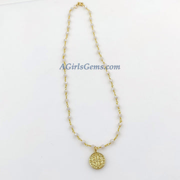 Medallion Choker - A Girls Gems